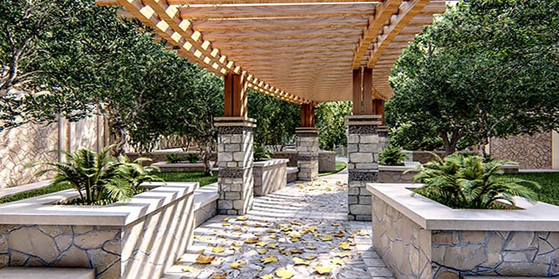 مراحل اجرای محوطه سازی